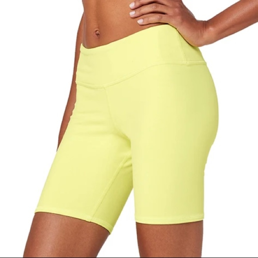 AIRBRUSH BIKER SHORT - SHOCK YELLOW SMALL